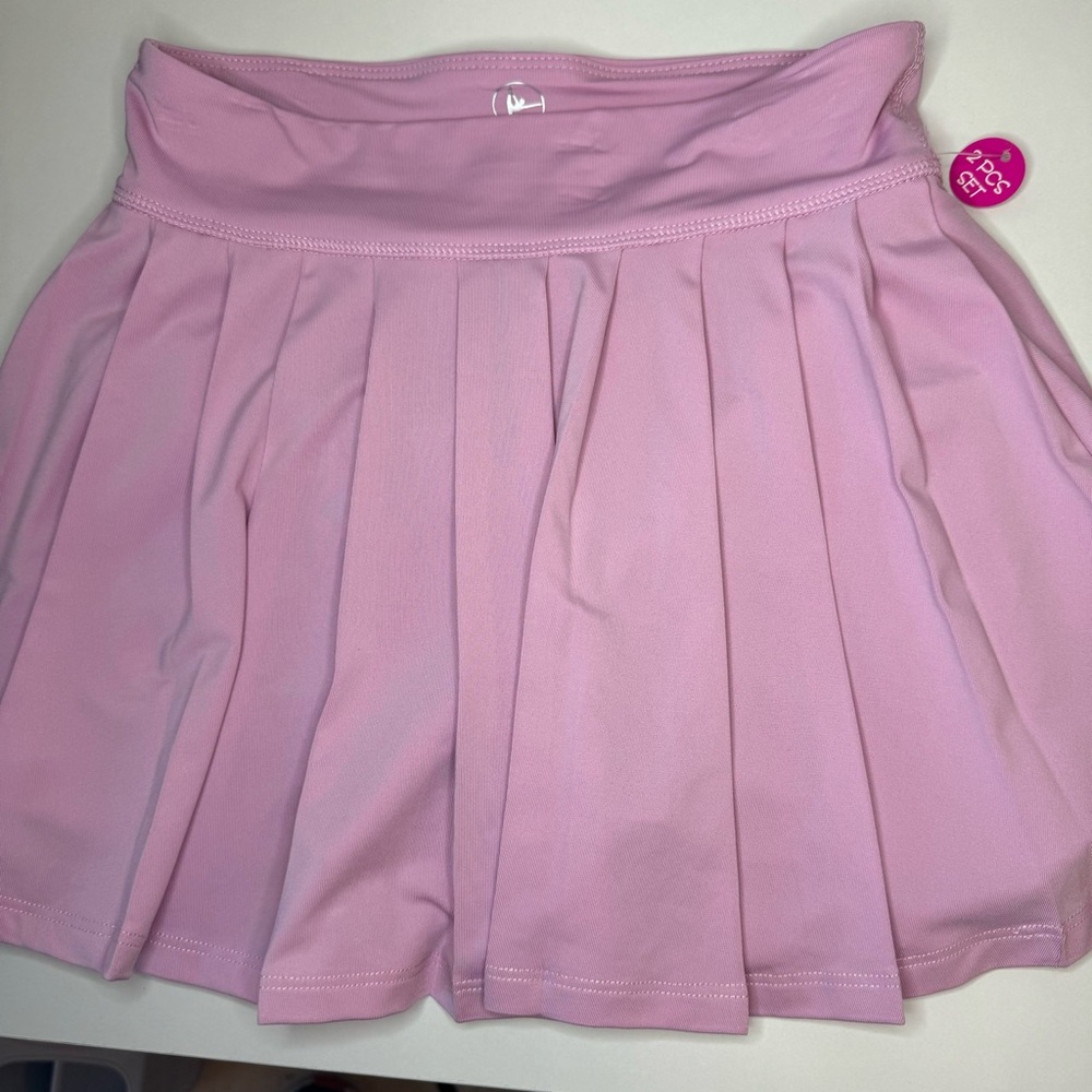 NWT 90 Degree by Reflex Girls Tennis skirt and Shirt L Size 12 - Picture 5 of 9